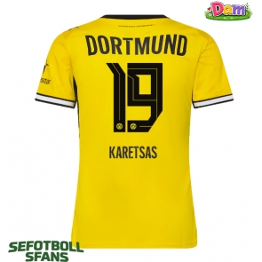 Borussia Dortmund Konstantinos Karetsas #19 Hemmatröja Kvinnor 2026-27 Kortärmad